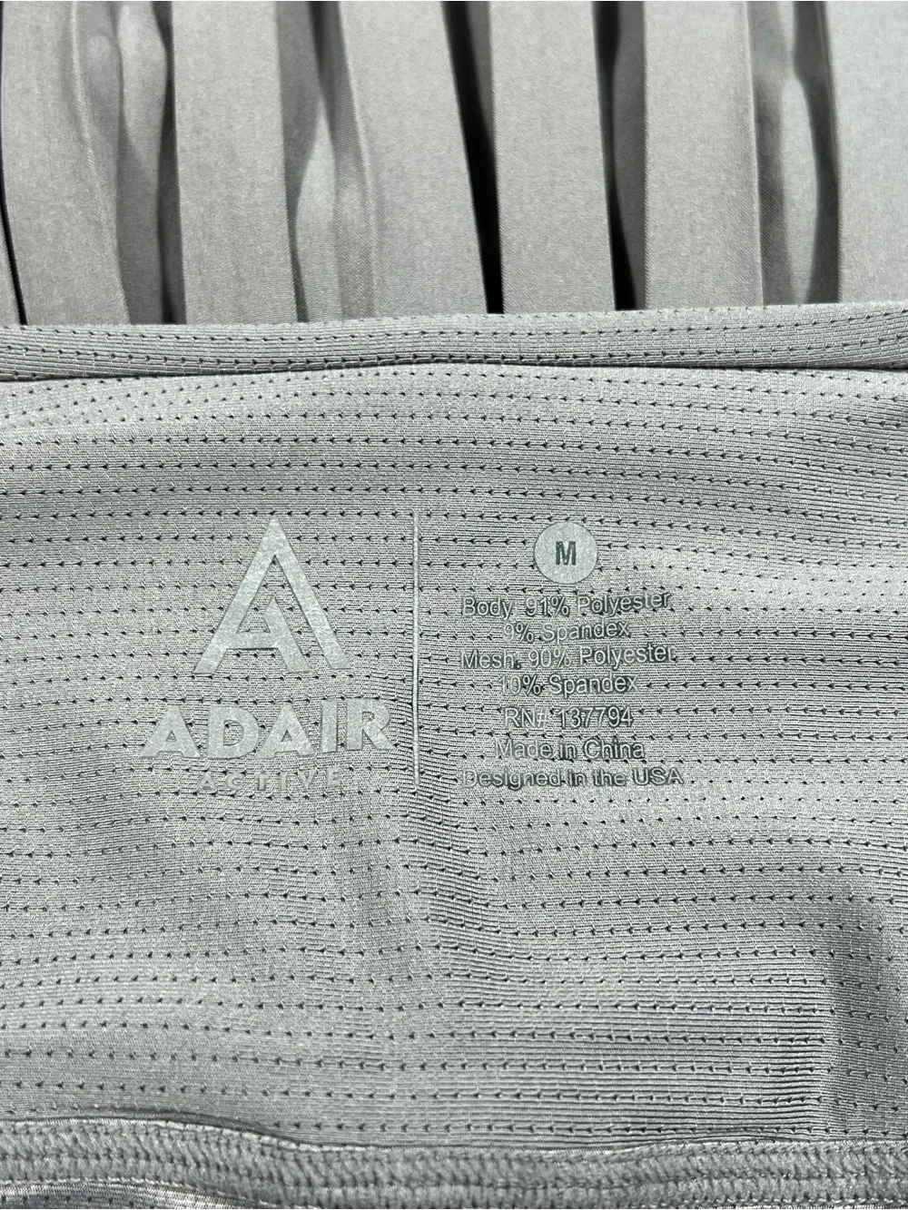 ADAIR ACTIVE RYLAN PLEATED SKORT in gunmetal gray athletic size MEDIUM EUC